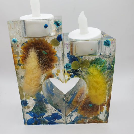 Add a warm and cozy ambiance to your home with this beautiful candle holder, a must-have for any decor