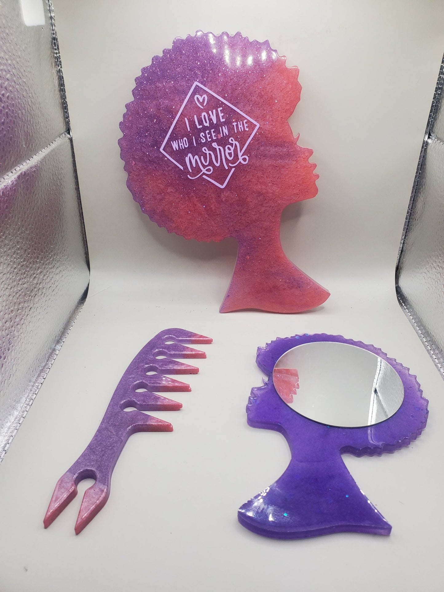 Handheld Mirror and Comb sets - Helloboutiq LLC