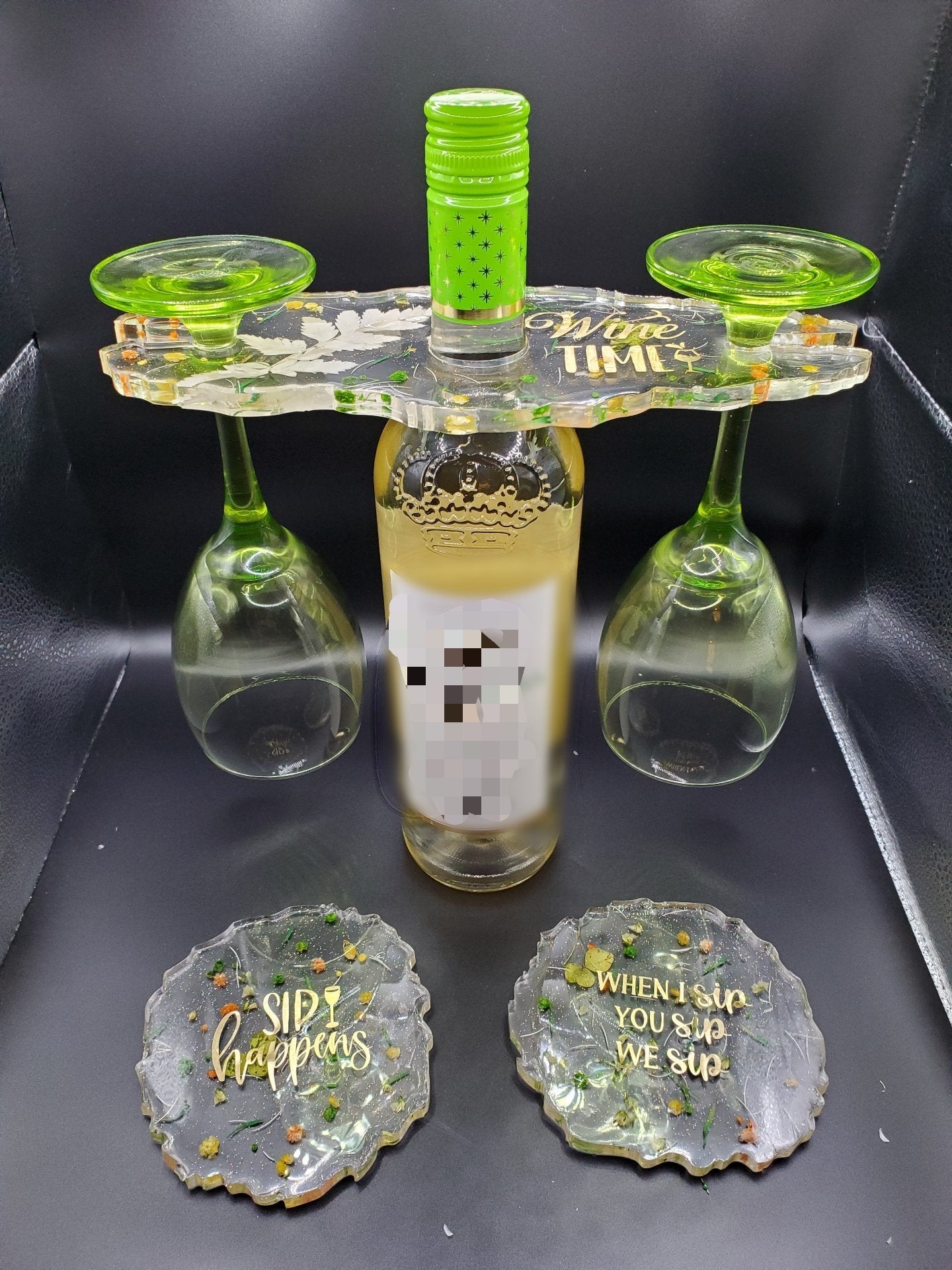 Wine Glass Caddy (Wine not included) - Helloboutiq LLC